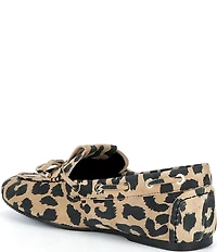 Guess Aisha Leopard Print Suede Boat Shoes