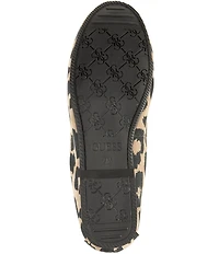 Guess Aisha Leopard Print Suede Boat Shoes