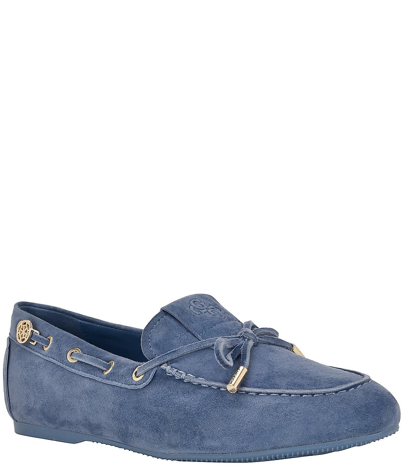 Guess Aisha Suede Boat Loafers