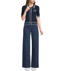 Guess Alina Wide Leg Denim Jeans