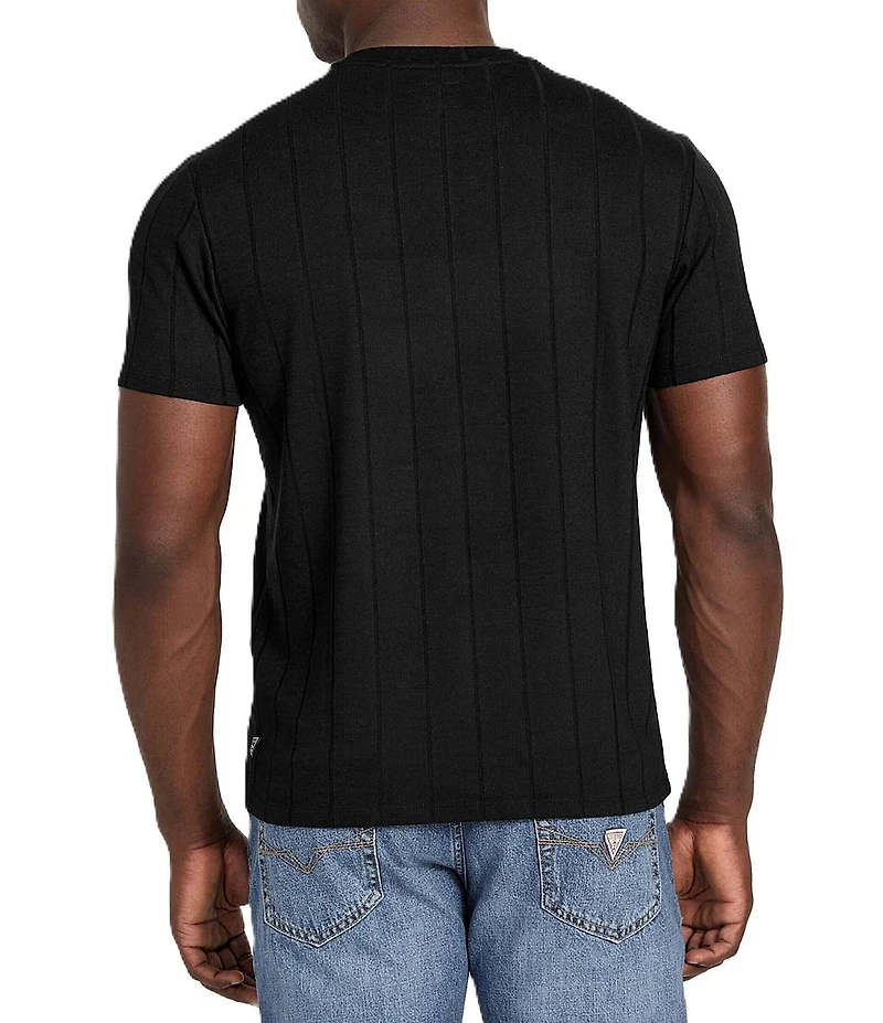 Guess Axel Ribbed Short Sleeve Pullover
