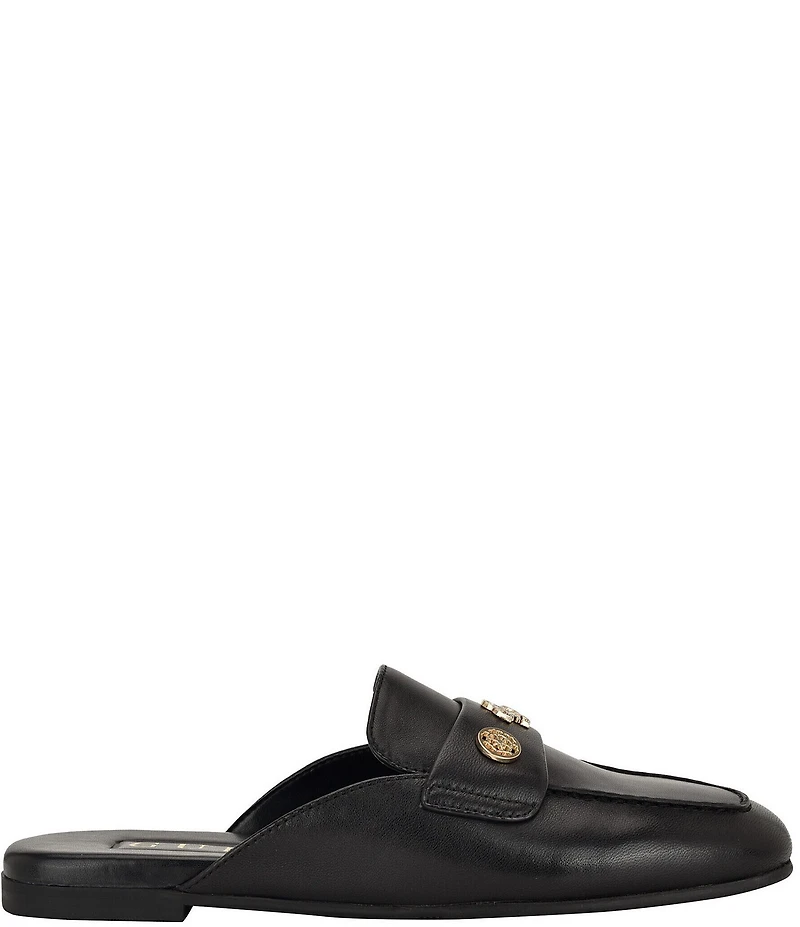 Guess Aydeena Leather Flat Loafer Mules
