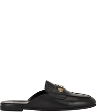 Guess Aydeena Leather Flat Loafer Mules