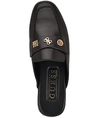 Guess Aydeena Leather Flat Loafer Mules