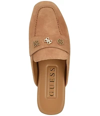 Guess Aydeena Suede Flat Loafer Mules
