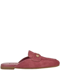Guess Aydeena Suede Flat Loafer Mules