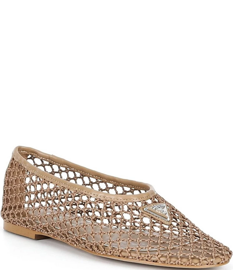 Guess Aylora Clear Mesh Ballet Flats