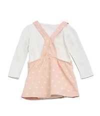 Guess Baby Girls Long Sleeve Bodysuit & Heart Print Skirtall Set