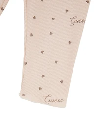 Guess Baby Girls Long Sleeve Logo Heart Skirted Bodysuit & Pants Set