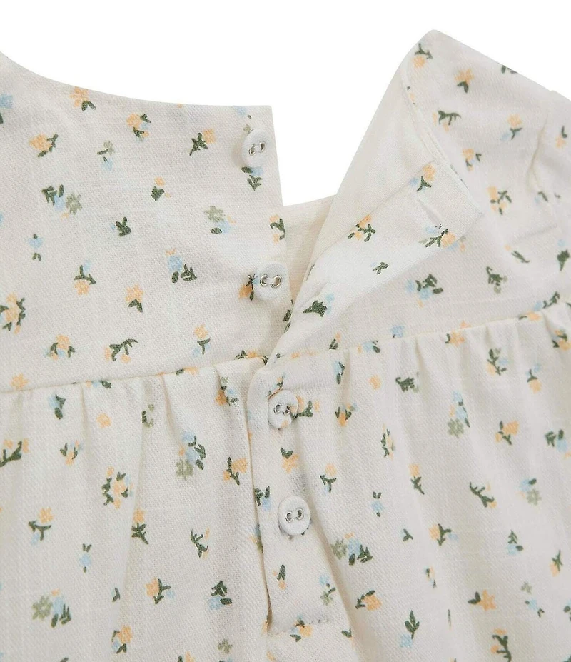 Guess Baby Girls Short Sleeve Ditsy Floral Printed Top & Legging 2-Piece Set
