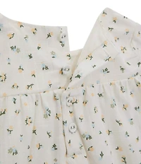 Guess Baby Girls Short Sleeve Ditsy Floral Printed Top & Legging 2-Piece Set