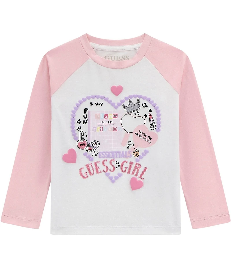 Guess Baby Girls Raglan Long-Sleeve Essentials T-Shirt
