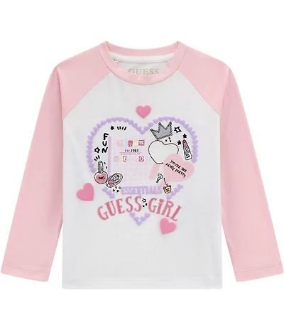Guess Baby Girls Raglan Long-Sleeve Essentials T-Shirt