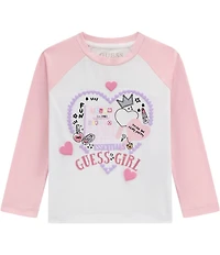 Guess Baby Girls Raglan Long-Sleeve Essentials T-Shirt