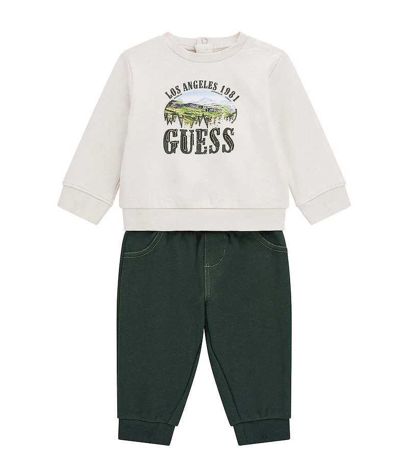 Guess Baby Long Sleeve Active Top & Pants Set