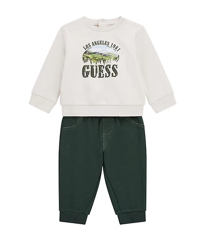 Guess Baby Long Sleeve Active Top & Pants Set