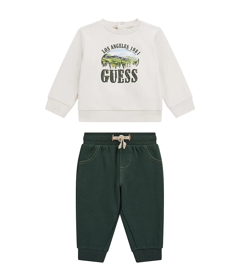 Guess Baby Long Sleeve Active Top & Pants Set