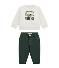 Guess Baby Long Sleeve Active Top & Pants Set