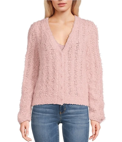 Guess Bea Long Sleeve Open Stitch Cardigan