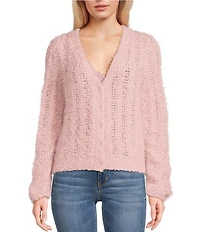 Guess Bea Long Sleeve Open Stitch Cardigan