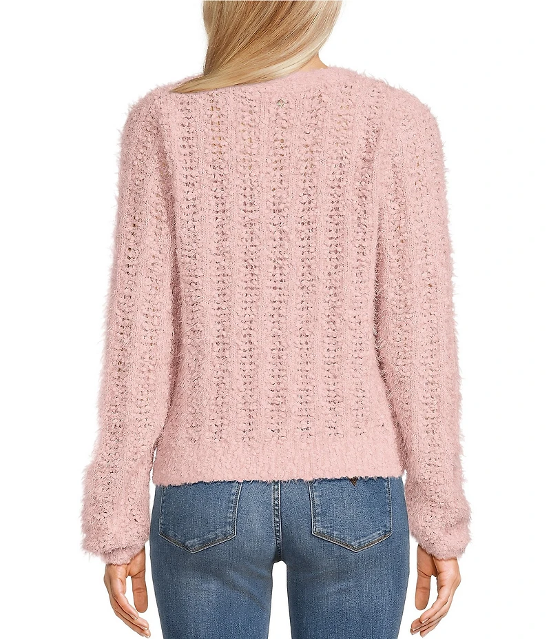 Guess Bea Long Sleeve Open Stitch Cardigan