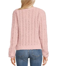 Guess Bea Long Sleeve Open Stitch Cardigan