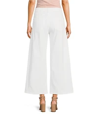 Guess Bellflower Mid-Rise Wide-Leg Cropped Pants