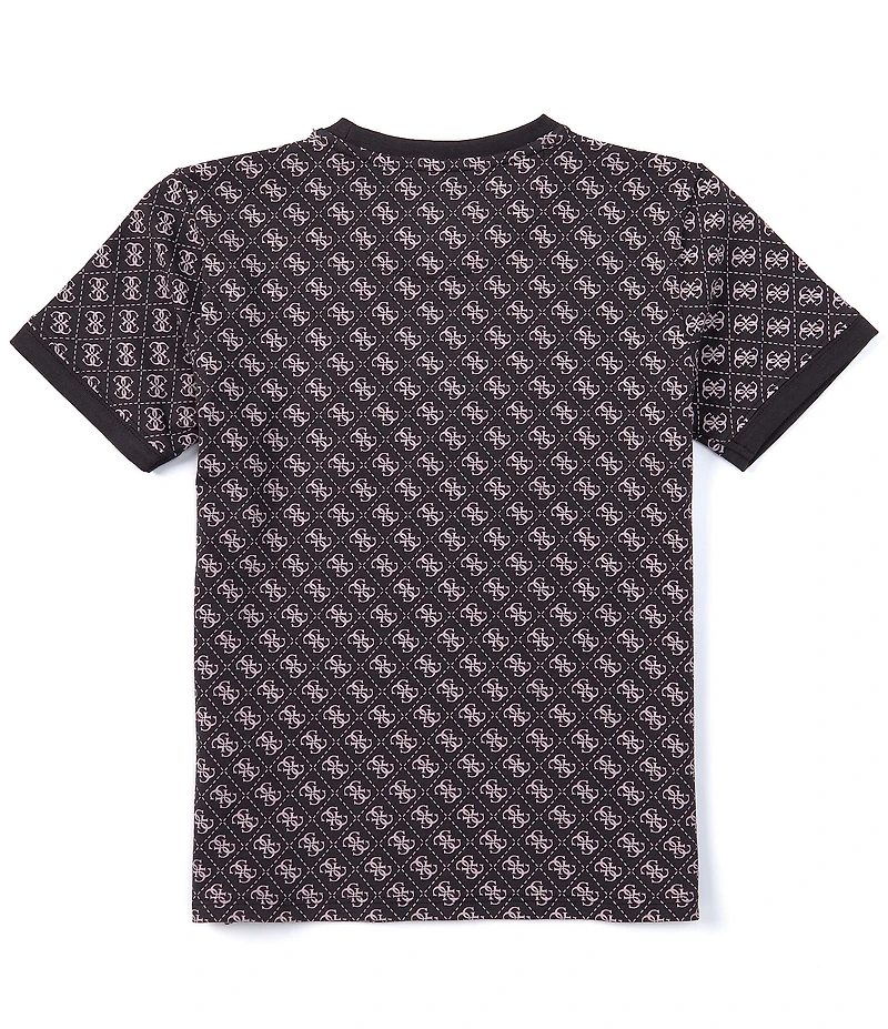 Guess Big Boys Short Sleeve Allover Print Guess T-Shirt