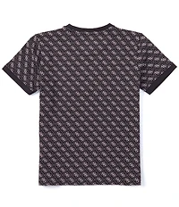 Guess Big Boys Short Sleeve Allover Print Guess T-Shirt