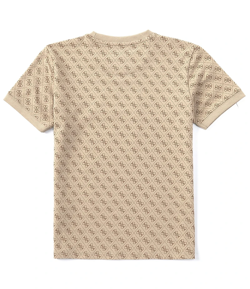 Guess Big Boys Short Sleeve Allover Print Guess T-Shirt