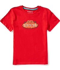 Guess Big Boys Short Sleeve Water Print T-Shirt