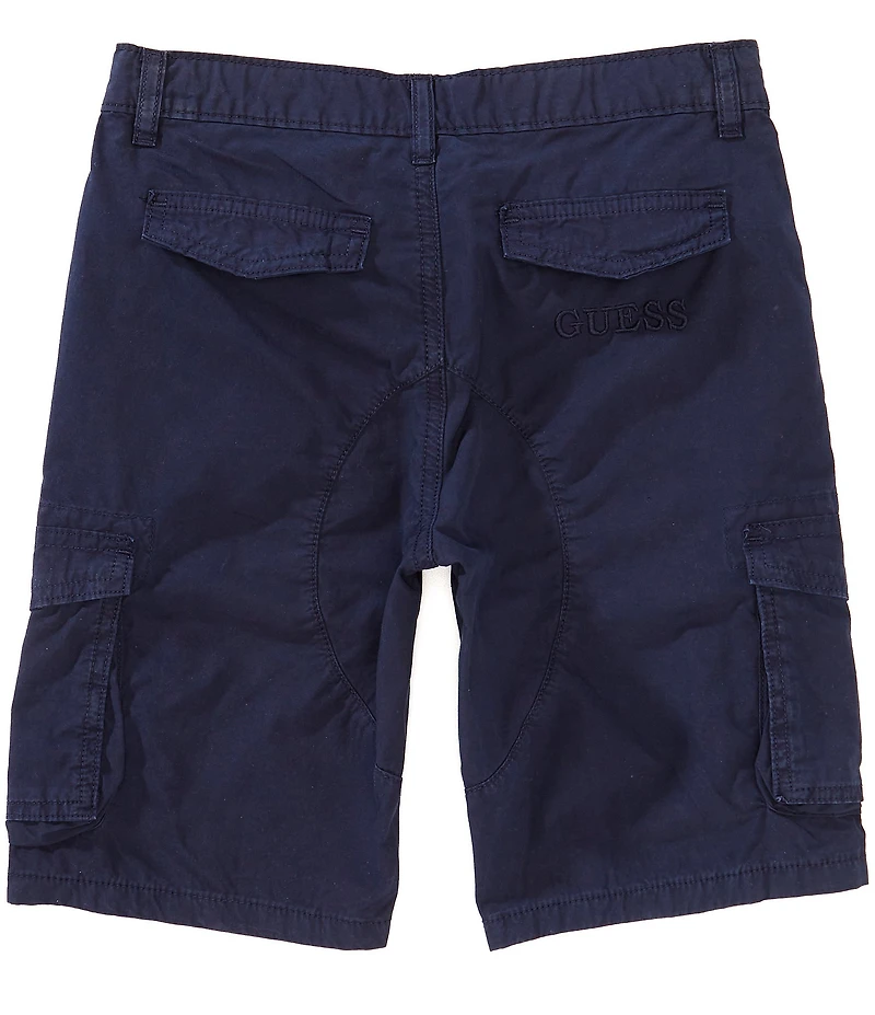 Guess Big Boys Garment Dye Poplin Cargo Shorts
