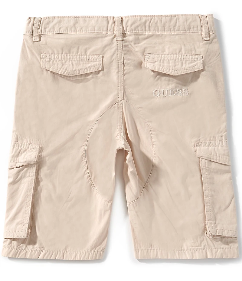 Guess Big Boys Garment Dye Poplin Cargo Shorts