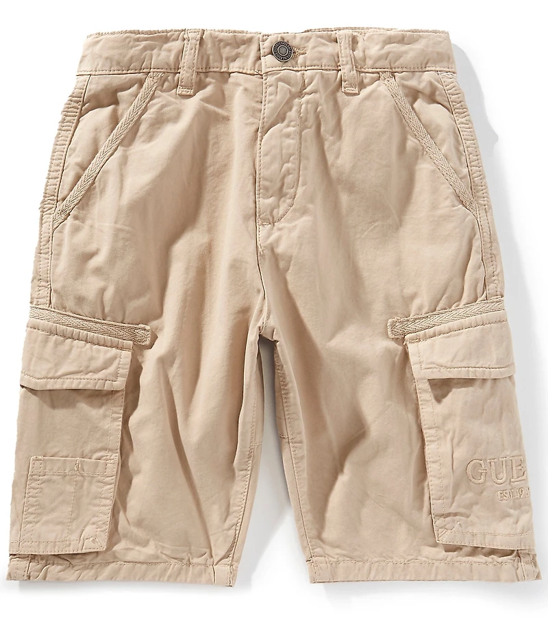 Guess Big Boys Garment Dye Twill Cargo Shorts