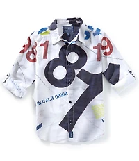 Guess Big Boys Long Sleeve Poplin 81 Ceremony Shirt