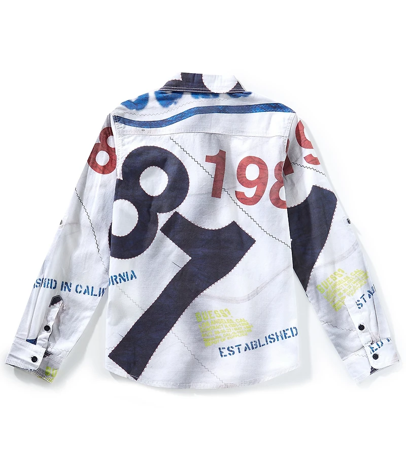 Guess Big Boys Long Sleeve Poplin 81 Ceremony Shirt