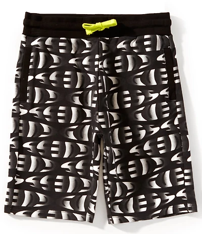 Guess Big Boys Printed Unbrushed Fleece Shorts