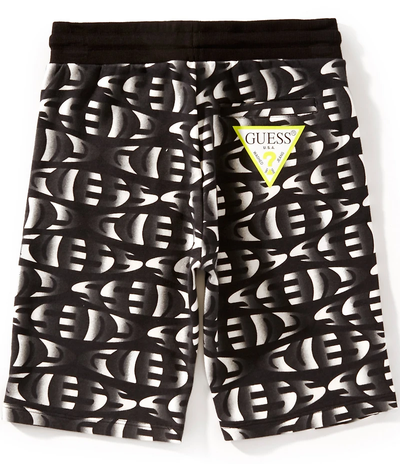 Guess Big Boys Printed Unbrushed Fleece Shorts
