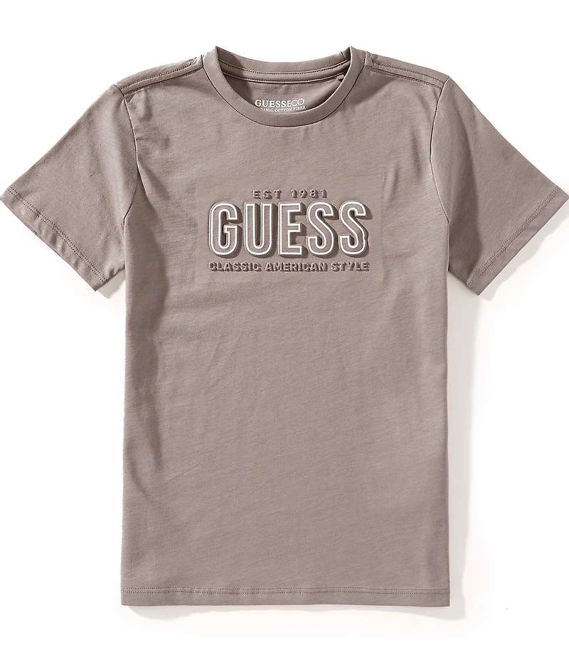 Guess Big Boys Short-Sleeve Embossed-Logo T-Shirt
