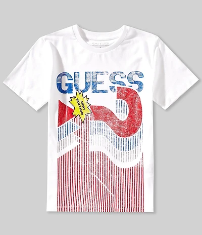 Guess Big Boys Short Sleeve Vintage Graphic T-Shirt
