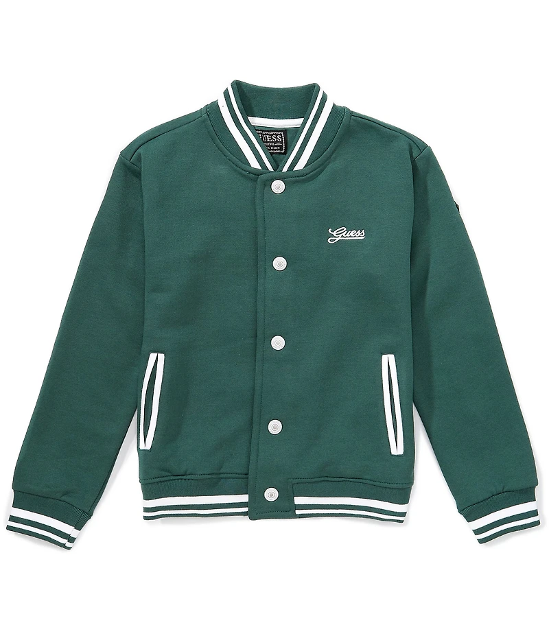 Guess Big Boys Long Sleeve Knit Bomber Jacket