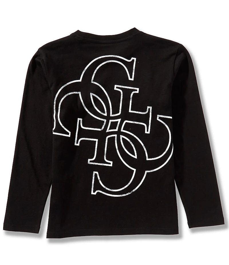 Guess Big Boys Long Sleeve Mini Me T-Shirt