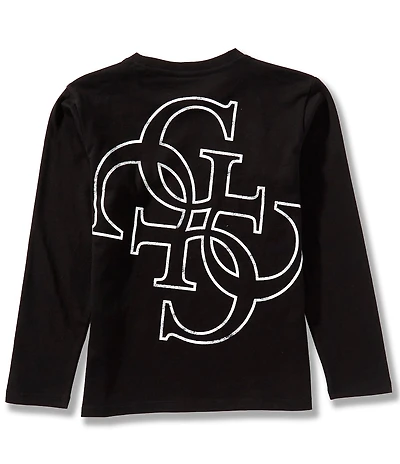 Guess Big Boys Long Sleeve Mini Me T-Shirt