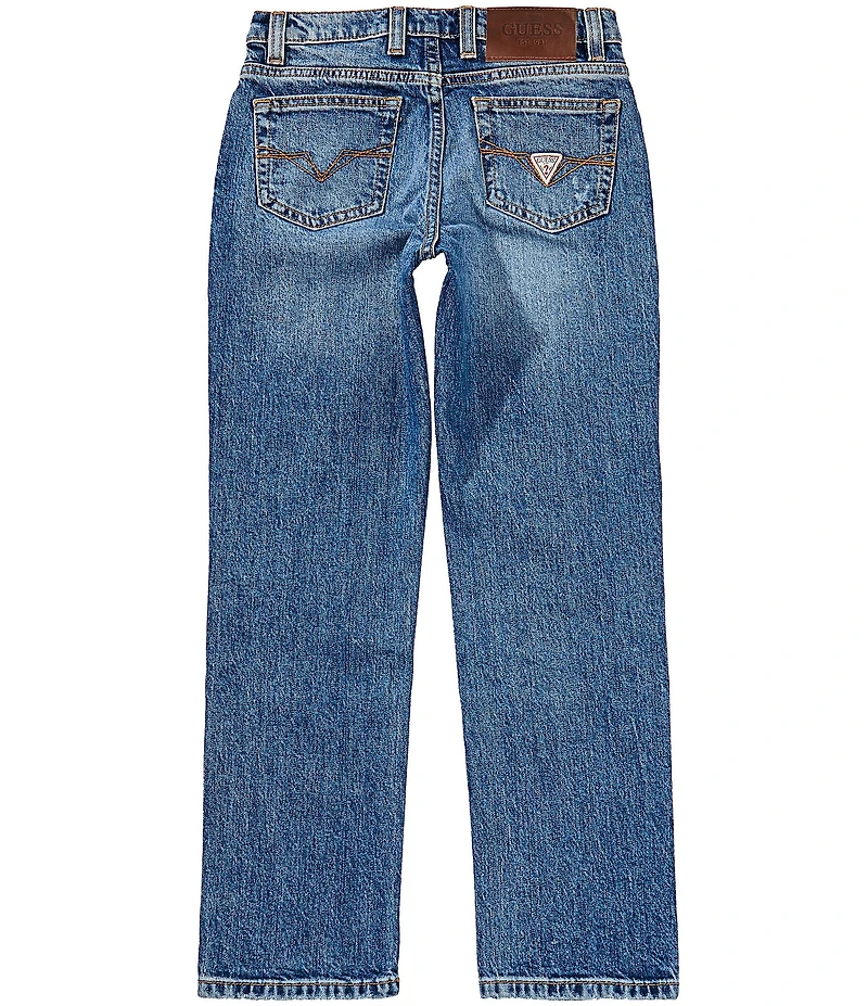 Guess Big Boys Patch Denim Straight Fit Mini Me Pants