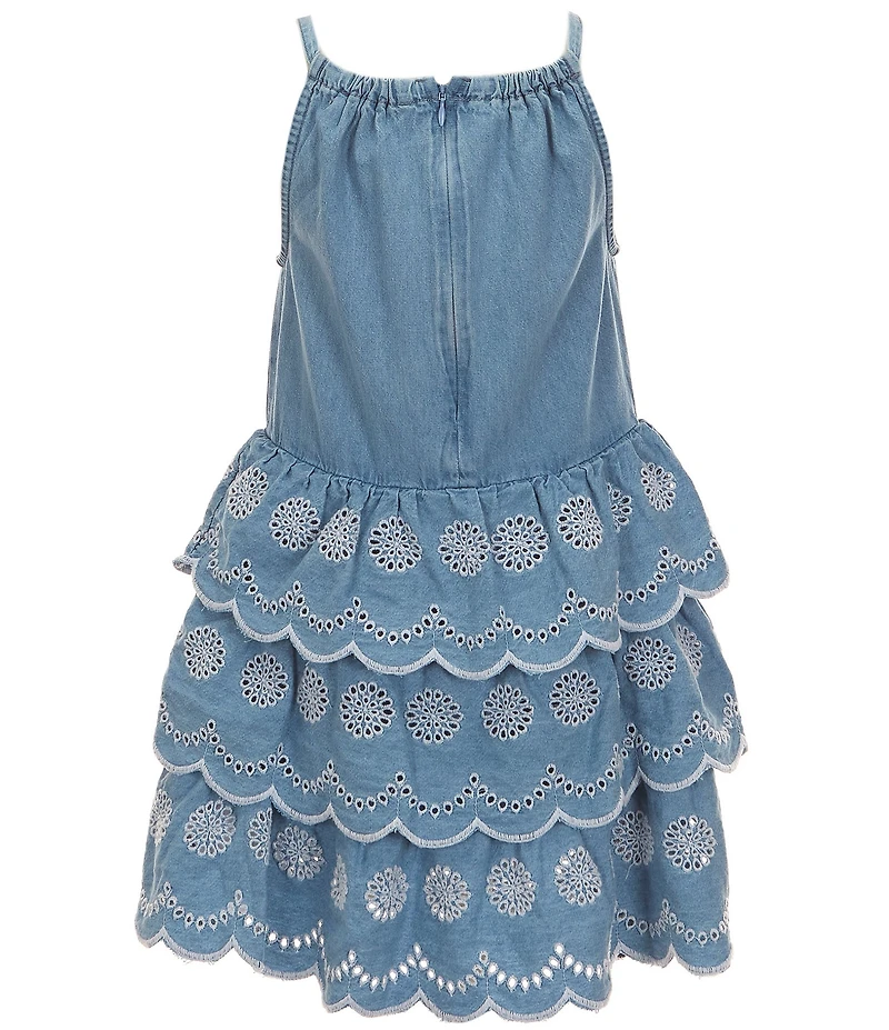 Guess Big Girls Denim Sleeveless Halter Dress