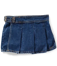 Guess Big Girls Denim/Lurex Metallic Skort