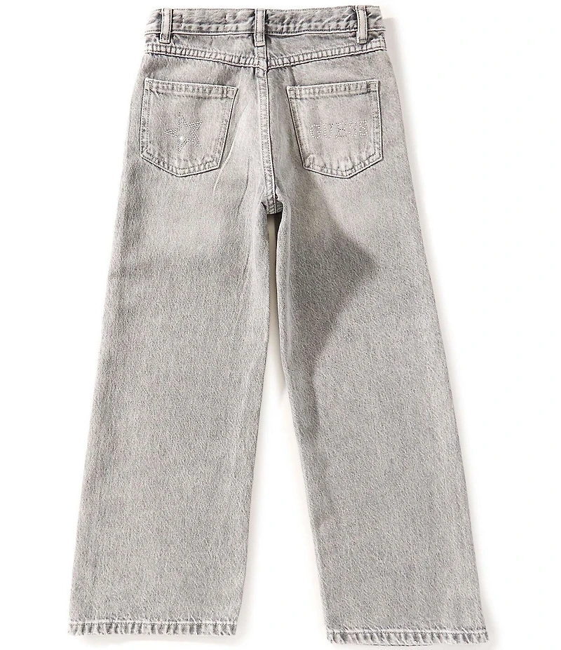 Guess Big Girls Rhinestone-Embellished Star Printed Jeans