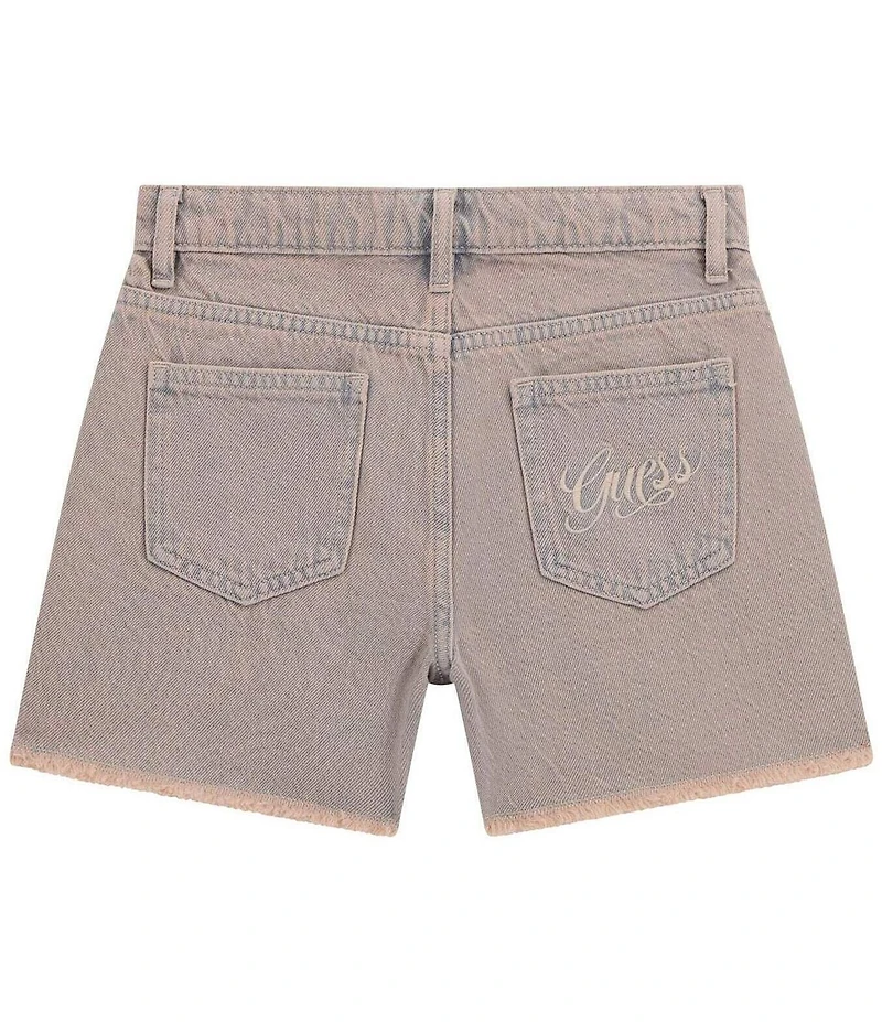 Guess Big Girls Rigid Denim Colorbred Shorts