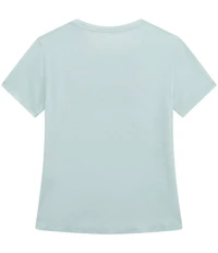 Guess Big Girls Short Sleeve High Low Viscose T-Shirt