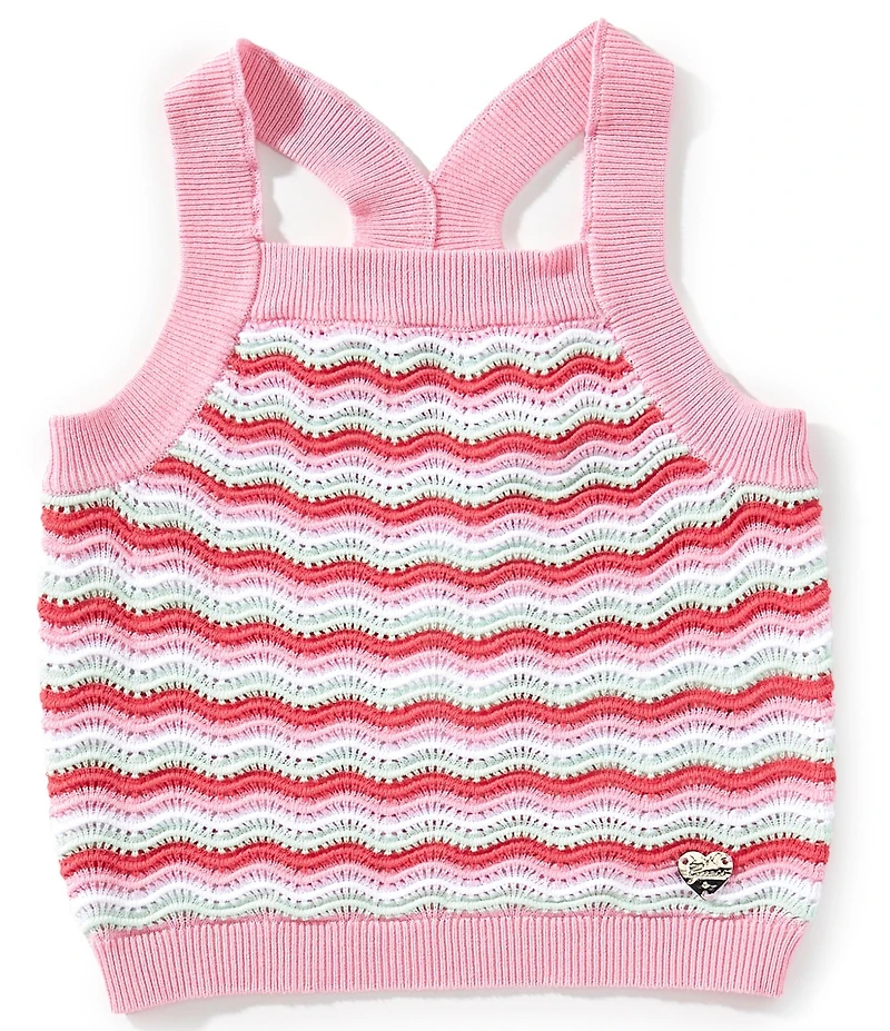 Guess Big Girls Sleeveless Crocheted Tank Top